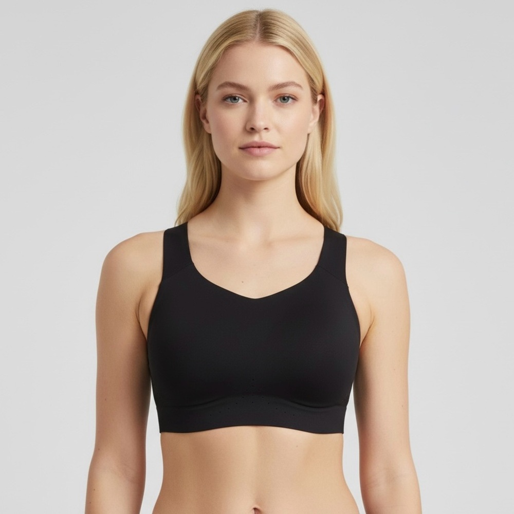 Brooks Run‎ Happy Dry Layer 38DD/E Black Sports Bra